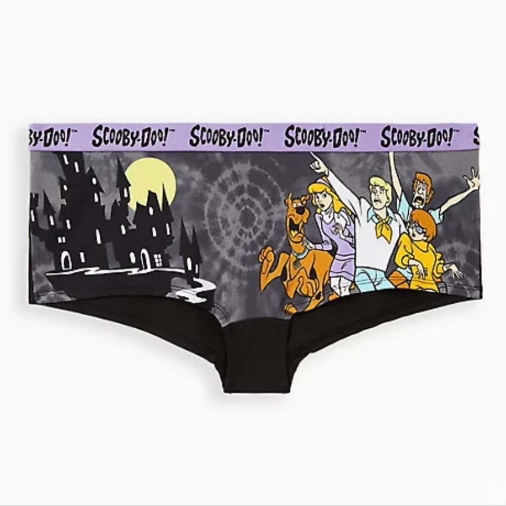 🆕️ 2X SCOOBY-DOO COTTON MID-RISE BOYSHORT PANTY